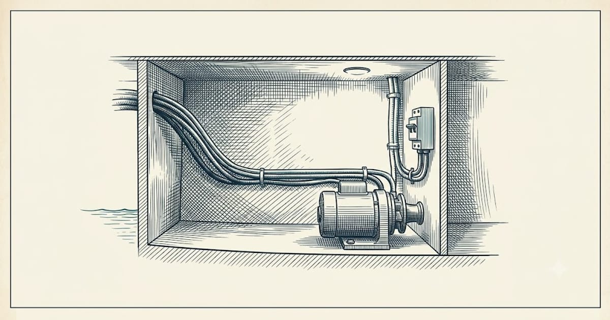 Windlass wiring and circuit breaker